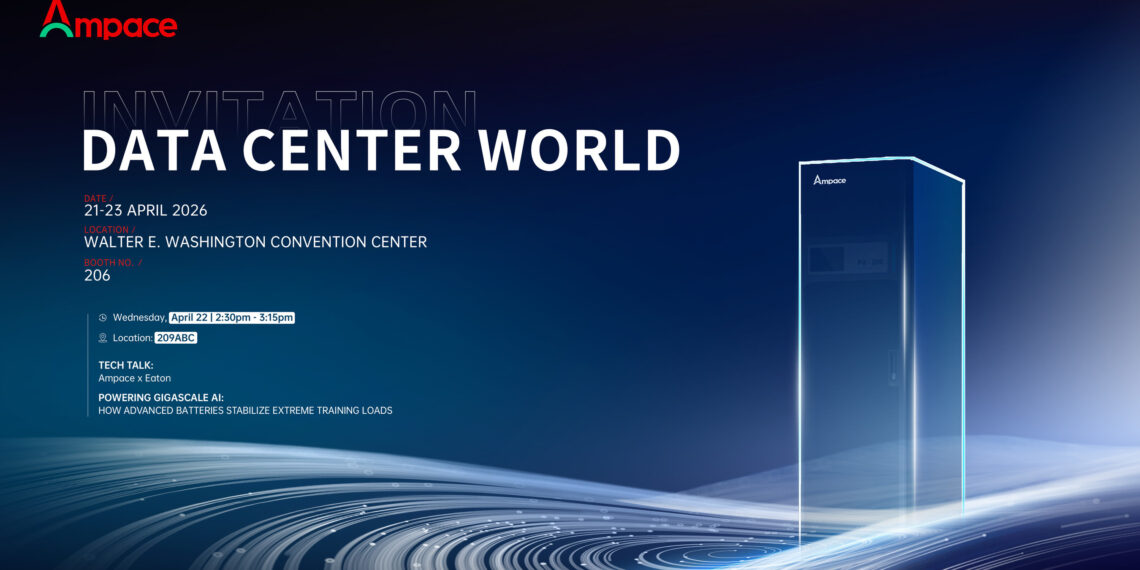 Ampace to Showcase AI-Ready Battery Solutions at DCW Washington 2026