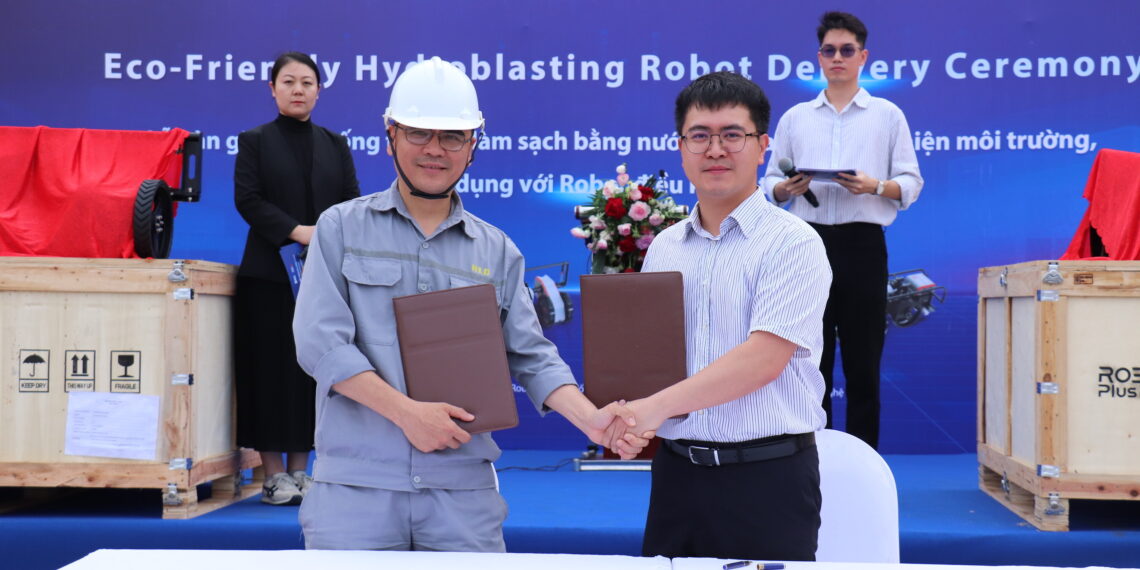 RobotPlusPlus Delivers Eco-Friendly Hydroblasting Robots to NOSCO Shipyard in Vietnam