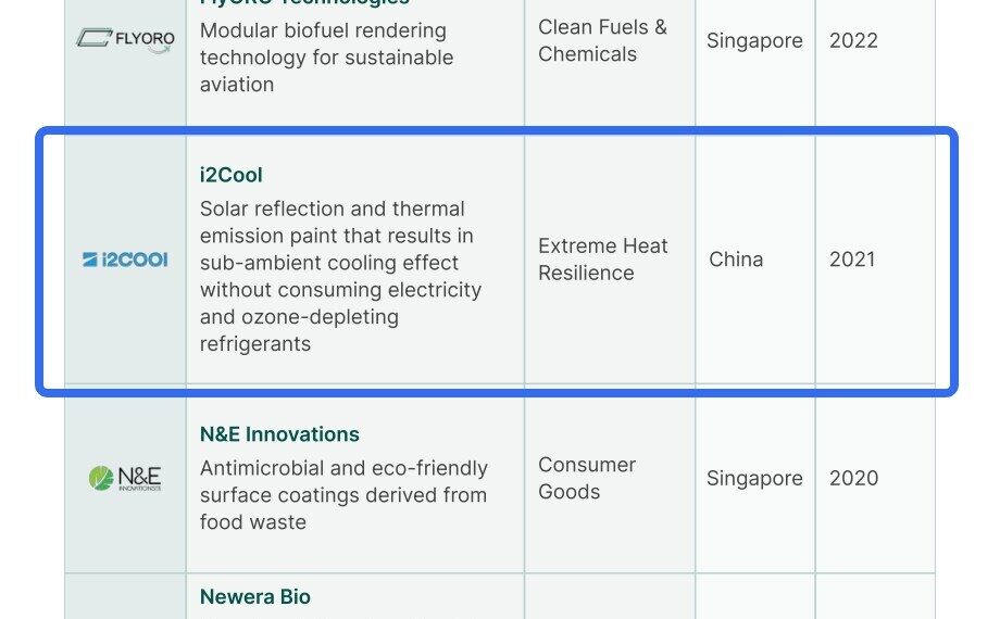 i2Cool Named to Cleantech Group’s 2026 APAC Cleantech 25
