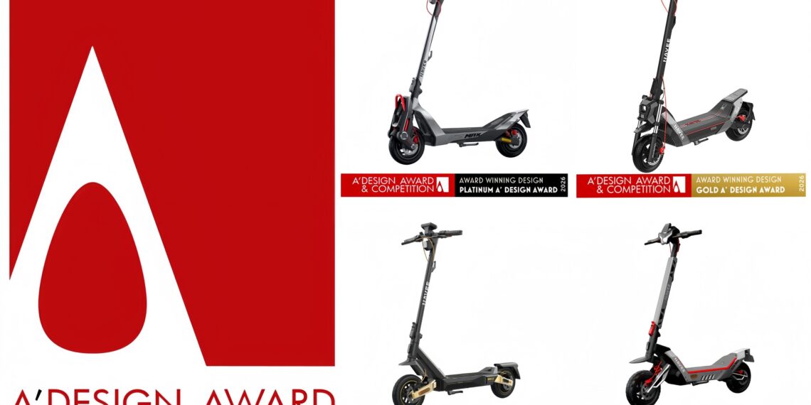 NAVEE Wins Four A’ Design Awards for Its All-Scenario Intelligent Mobility Portfolio