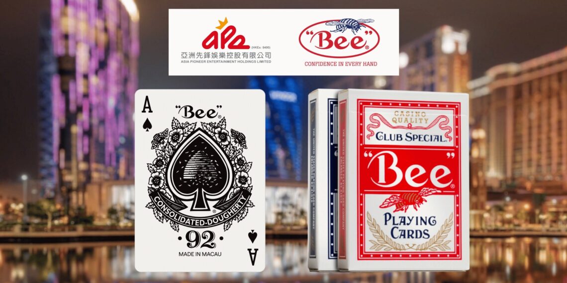 Asia Pioneer Entertainment (APE, 8400.HK) Announces Official Launch of Bee Macau, the First Playing Card Factory in Macau