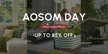 Aosom Launches “Aosom Day: My Happy Place” Global Online Promotion, Featuring Limited-Time Offers Across Best-Selling Categories