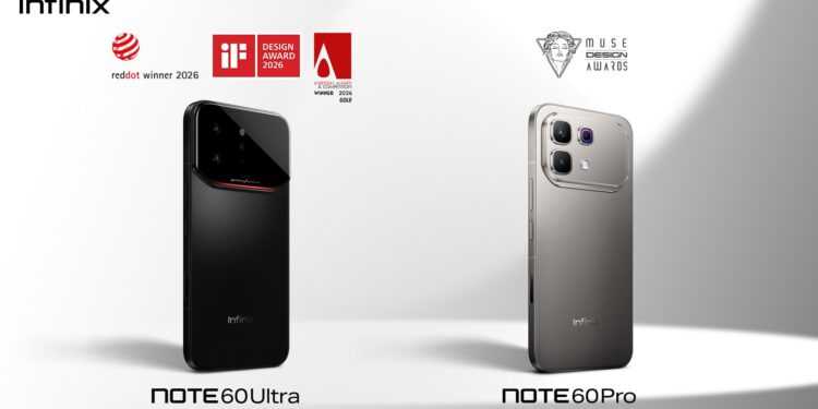 Infinix NOTE 60 SERIES Garners Red Dot and iF Awards, Redefining Premium Smartphone Design