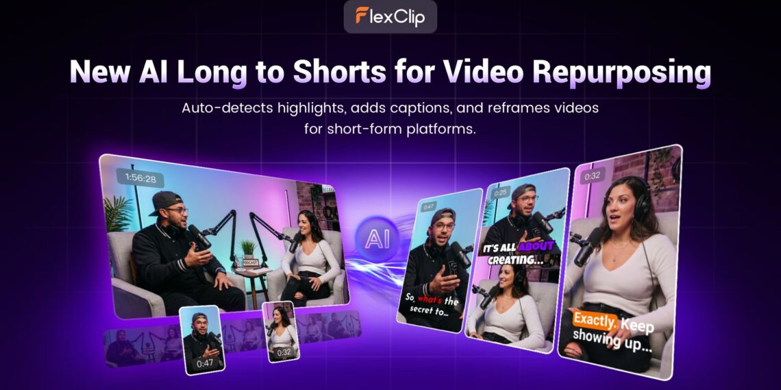 FlexClip Unveils AI Long to Shorts, Helping Creators Repurpose Long Videos into Viral-Ready Clips