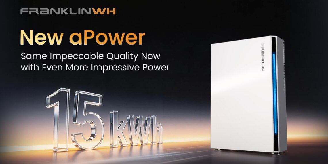 FranklinWH Introduces Enhanced 15 kWh aPower in Australia and New Zealand