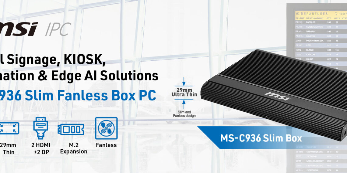 MSI IPC Launches Quad-Display MS-C936 Slim Box PC and High-Connectivity MS-CF27 SBC for Industrial Edge Computing