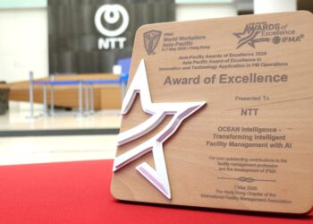 NTT Com Asia’s OCEAN Intelligence™ Recognized with IFMA Asia Pacific Award of Excellence for Pioneering AI-Driven Facility Management