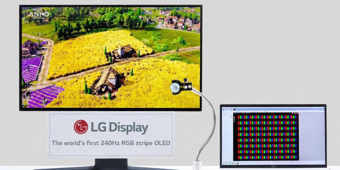 LG Display begins mass production of world’s first 240Hz RGB Stripe OLED, expanding premium monitor market
