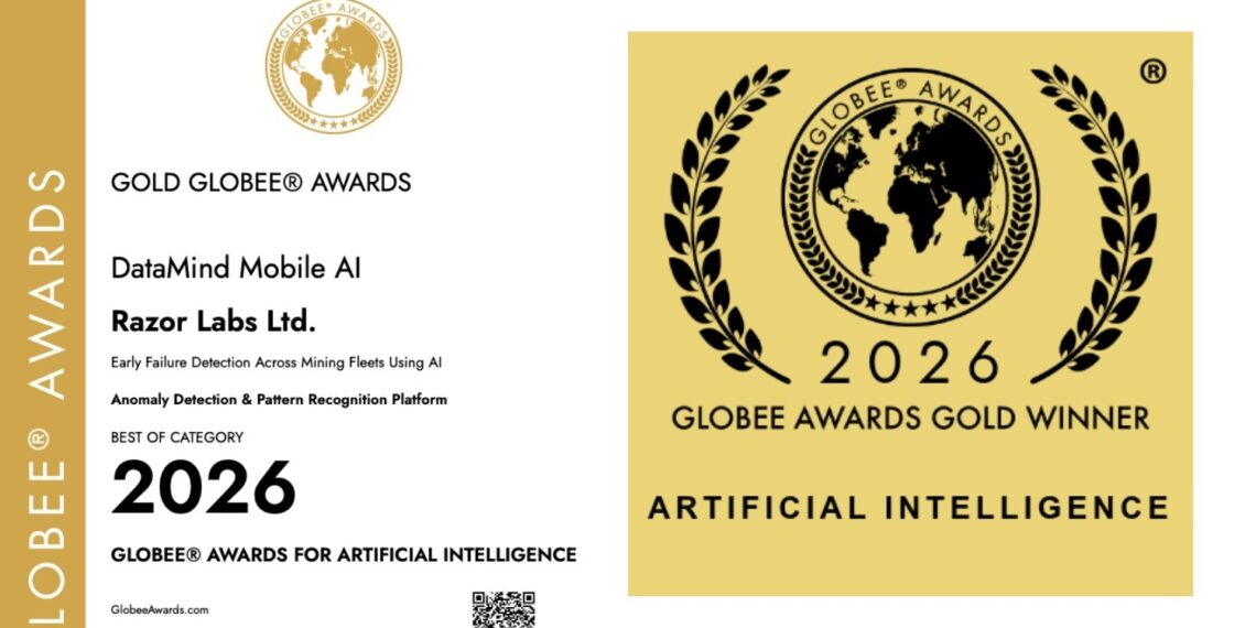 Razor Labs Wins Gold Globee® Award for AI Innovation in Mining Fleet Reliability