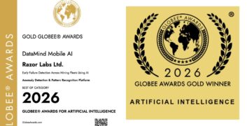 Razor Labs Wins Gold Globee® Award for AI Innovation in Mining Fleet Reliability