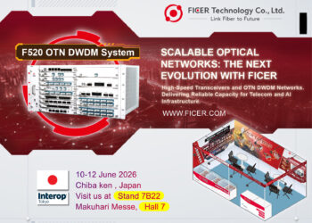 FICER Advancing AI & Telecom Networks with Fiber Optical Transceivers and OTN DWDM at Interop Tokyo 2026.