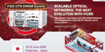 FICER Advancing AI & Telecom Networks with Fiber Optical Transceivers and OTN DWDM at Interop Tokyo 2026.