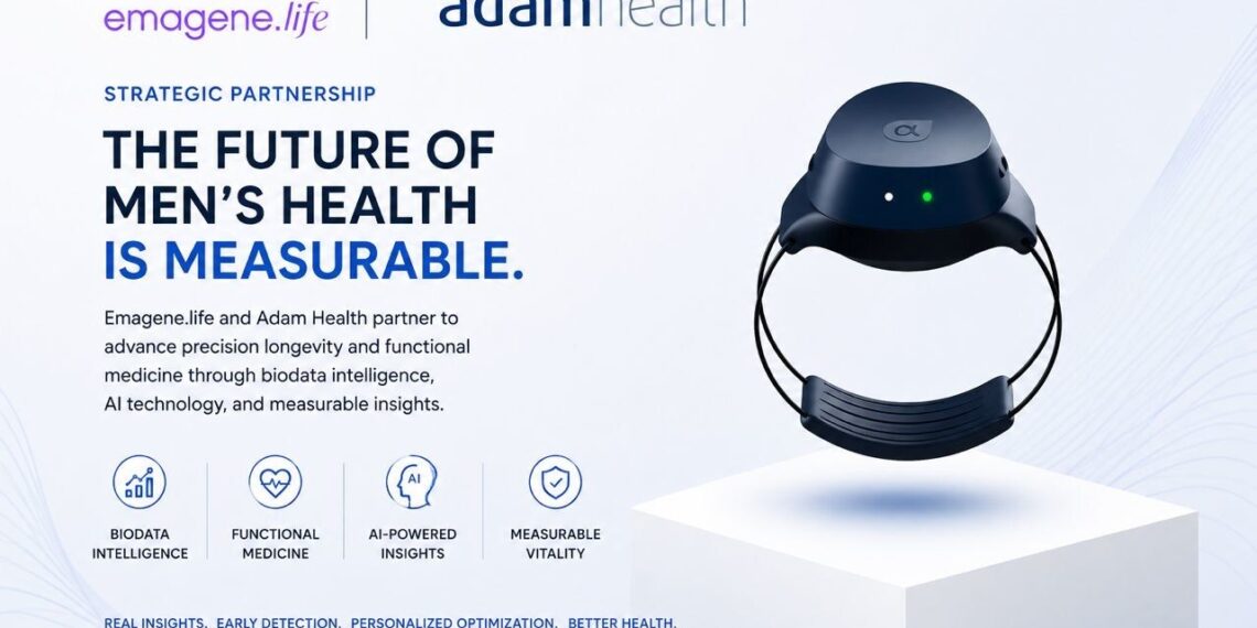 THE FUTURE OF MEN’S HEALTH IS MEASURABLE: EMAGENE.LIFE AND ADAM HEALTH PARTNER TO ADVANCE PRECISION LONGEVITY AND FUNCTIONAL MEDICINE