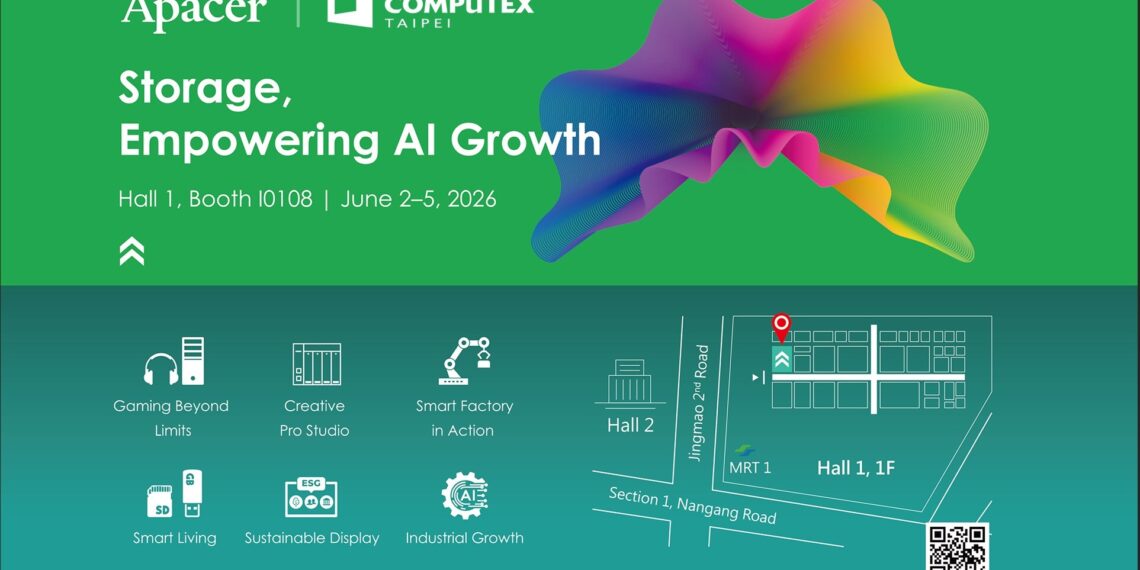 Apacer Showcases Edge AI Storage Power at COMPUTEX 2026