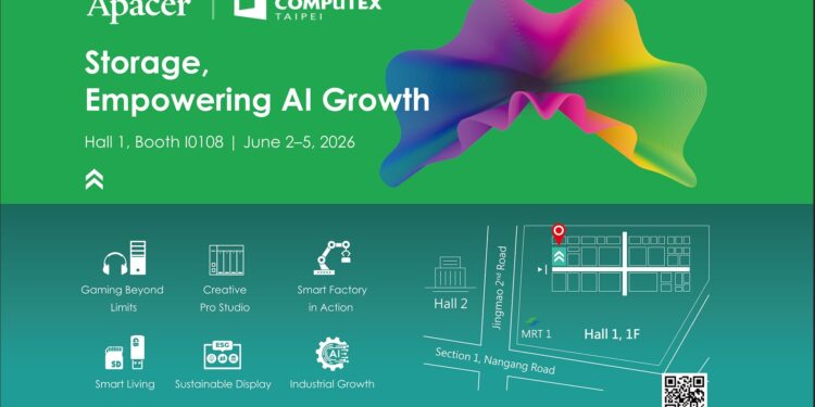 Apacer Showcases Edge AI Storage Power at COMPUTEX 2026
