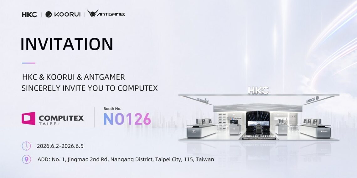 HKC Corporation Limited to Showcase World-First Display Technologies from HKC, ANTGAMER and KOORUI at COMPUTEX TAIPEI 2026