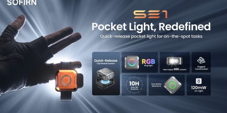SOFIRN Launches SE1, A Quick-Release Pocket Light for On-the-Spot Tasks