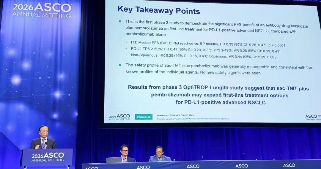 The Results of Phase III OptiTROP-Lung05 Study of Sacituzumab Tirumotecan (sac-TMT) Presented as an ASCO Oral Presentation and Simultaneously Published in The Lancet