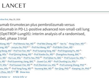 Sacituzumab Tirumotecan (sac-TMT) in Combination with Pembrolizumab for First-Line Treatment of PD-L1-Positive NSCLC Published in The Lancet