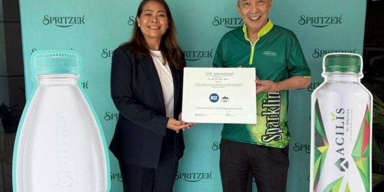 Spritzer Becomes First Malaysian Bottled Water Brand Certified by NSF for Beverage Quality