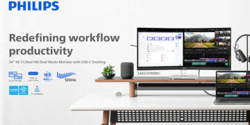 The First 34″ 5K 5120 x 2160 Philips Business Monitor Featuring DLG Technology Launches with Dual Mode, Delivering Versatility for Mixed Workflows.