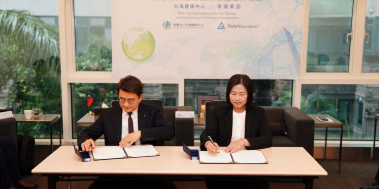 TABC, TÜV Rheinland Sign MoU to Streamline Fire Safety Certification for Taiwan Building Materials