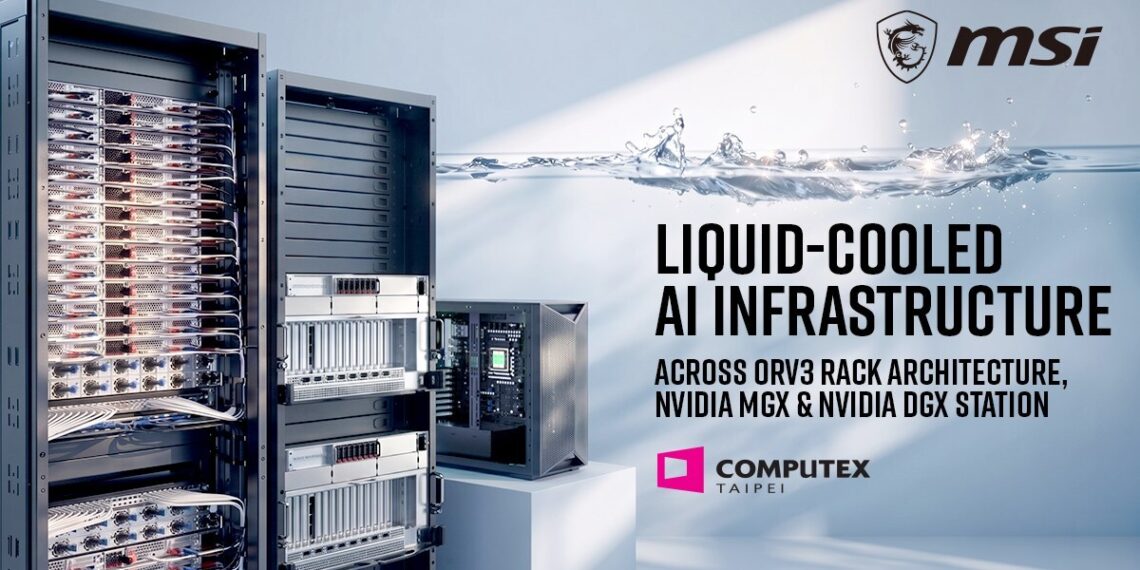 MSI Showcases Liquid-Cooled AI Infrastructure, NVIDIA MGX, NVIDIA DGX Station and DC-MHS Platforms at COMPUTEX 2026