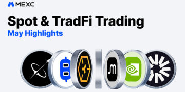 MEXC May Report: SPACEX Launchpad Oversubscribed 15.5x, US Equity Futures Volume Jumps 85%