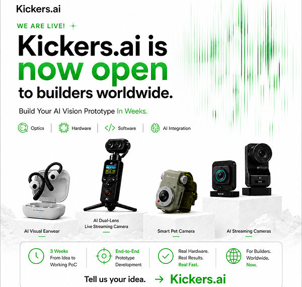 Kickers.ai Launches AI Vision POC Service to Help Global Innovators Build Real Products in Three Weeks