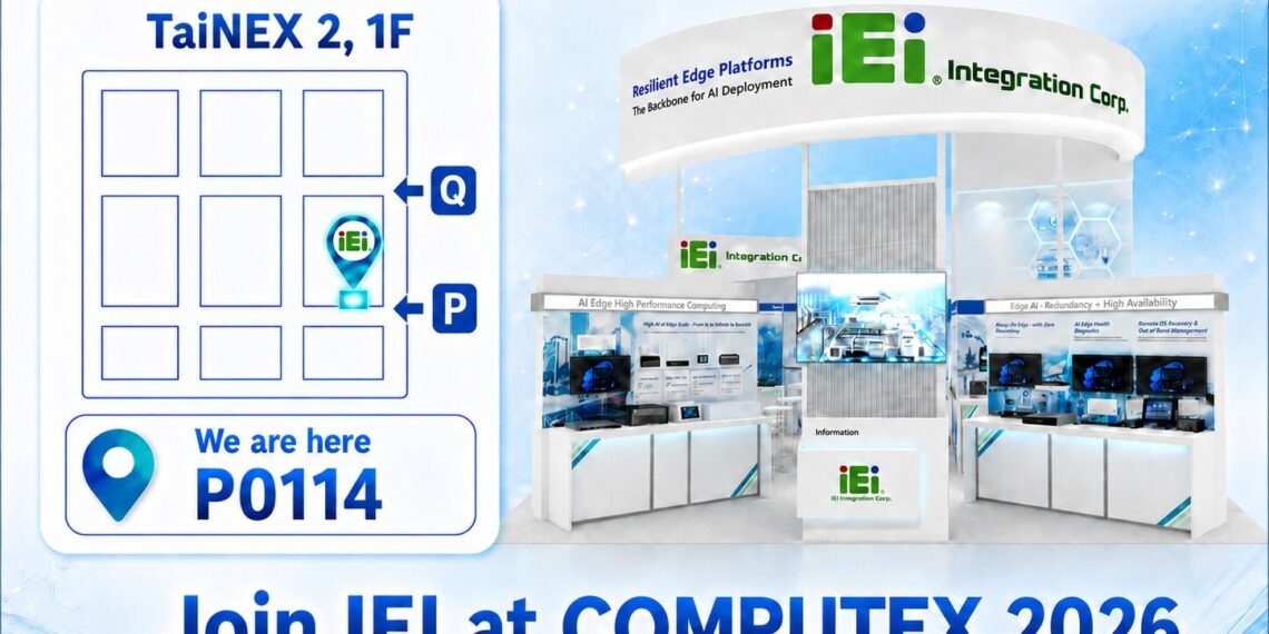 IEI Showcases Resilient Edge AI Platforms at COMPUTEX 2026: Advancing AI Deployment Across Industrial Applications