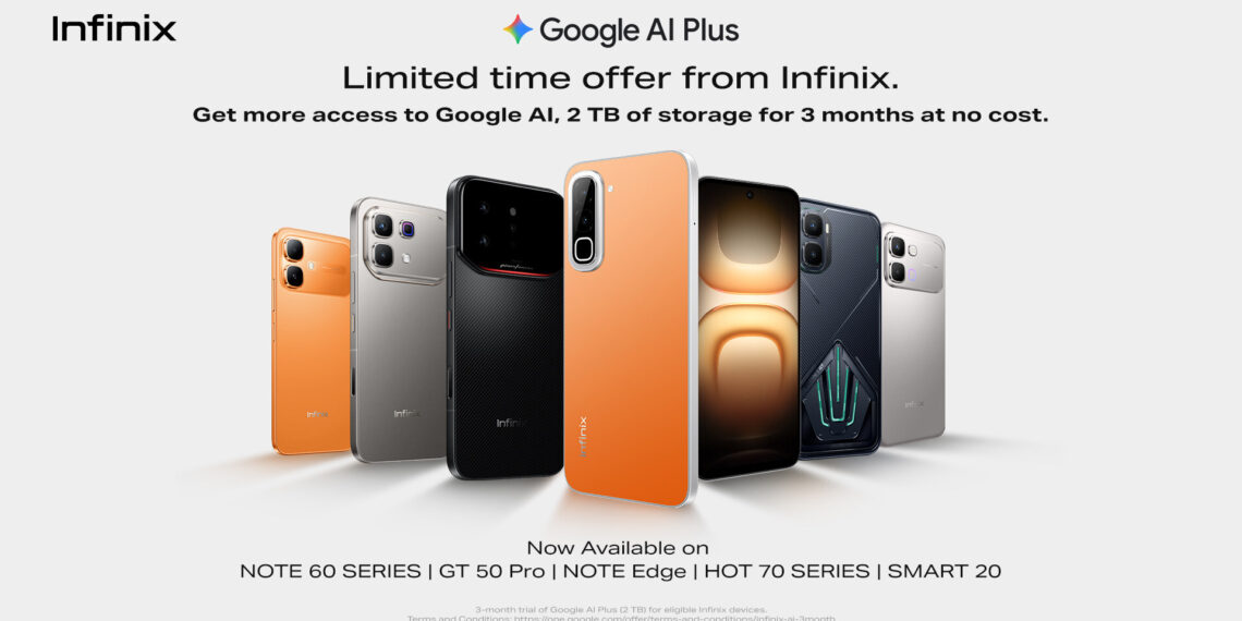 Infinix Users Can Now Get 3 Months of Google AI Plus at No Cost on Eligible Devices