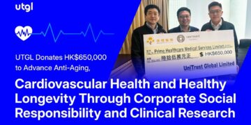 UTGL Donates HK$650,000 to Advance Anti-Aging, Cardiovascular Health and Healthy Longevity Through Corporate Social Responsibility and Clinical Research