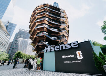 Hisense RGB-themed pop-up event lights up the new landmark of FIFA World Cup 2026™