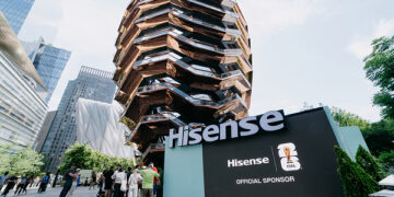 Hisense RGB-themed pop-up event lights up the new landmark of FIFA World Cup 2026™