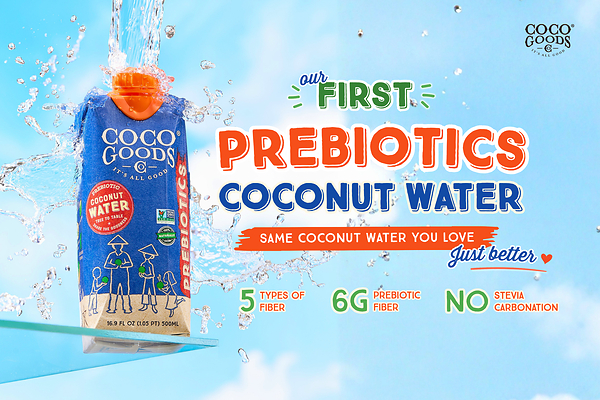 CocoGoodsCo Launches New Prebiotics Coconut Water: An Easy Upgrade To Everyday Hydration