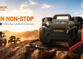 Wolfbox Launches HyperFlow 60D Tire Inflator, Built to Deliver 60 Minutes of Continuous Inflation