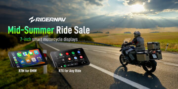 RiderNav Brings Its 7-Inch Smart Motorcycle Displays to the Mid-Summer Riding Festival