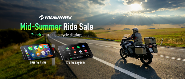 RiderNav Brings Its 7-Inch Smart Motorcycle Displays to the Mid-Summer Riding Festival