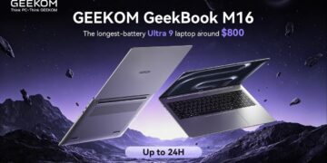 GEEKOM Launches the New GeekBook M16, Redefining the $800 High-Performance Productivity Laptop Segment