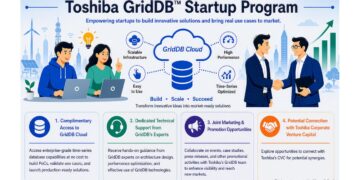 Toshiba Launches GridDB™ Startup Program to Collaborate with Innovators and Co-Create Future Technologies
