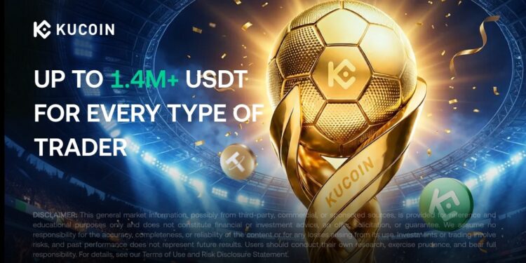 KuCoin Launches Crypto Cup With Up to 1,400,000 USDT Reward Pool During Global Football Season