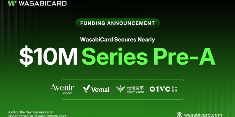WasabiCard, Payment Unicorn-in-the-making, Closes Pre-A, backed by Vernal Capital and Avenir Group, Vision Plus Capital, and 01VC