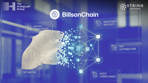 The Hashgraph Group and String Metaverse launch “Bills-On-Chain” Platform on Hedera