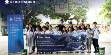 STARTRADER Breaks Ground on Basketball Court Revamp Benefiting around 20,000 Students in Davao City, Philippines