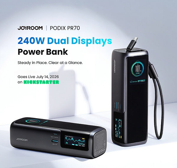 JOYROOM Brings New 240W PODIX Power Bank to Kickstarter, Reshaping the High-End Fast-Charging Power Bank Segment