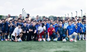 More Than 300 Children Joined a World-Class Youth Football Training Camp Featuring Manchester United Legend Louis Saha Gained Cultural Exposure & Inspiration through Sports