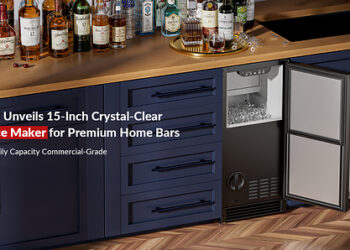 COTLIN Unveils a New Standard in 15-Inch Built-In Ice Maker Delivering Crystal-Clear Bullet Ice for Premium Home Bar Experiences