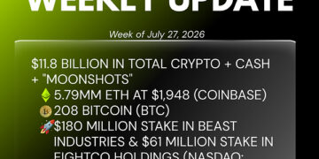 Bitmine Immersion Technologies (BMNR) Announces ETH Holdings Reach 5.79 Million Tokens, and Total Crypto and Total Cash Holdings of $11.8 Billion