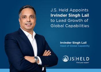 Irvinder Singh Lail Named to Lead J.S. Held Global Capability