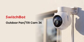SwitchBot Outdoor Pan/Tilt Cam 3K Available in North America & the UK
